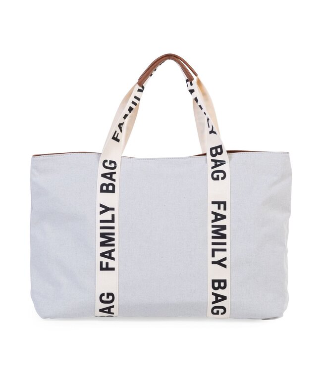 Childhome Childhome - Family Bag Verzorgingstas - Signature - Canvas - Ecru
