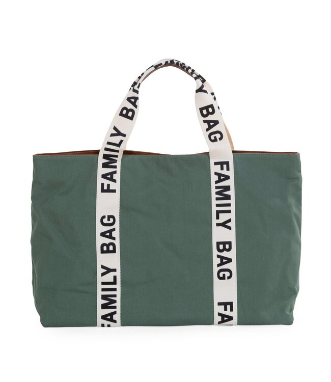Childhome Childhome - Family Bag Verzorgingstas - Signature - Canvas - Groen