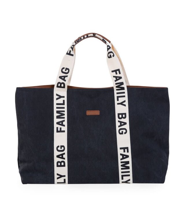 Childhome Childhome - Family Bag Verzorgingstas - Signature - Canvas - Zwart