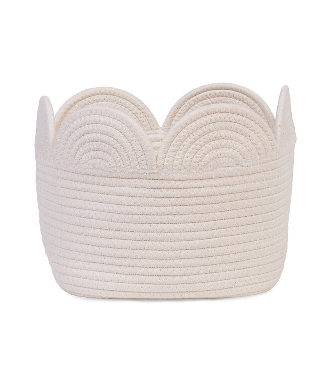 Childhome Childhome - Opbergmand - 30x20x15 Cm - Flower ecru