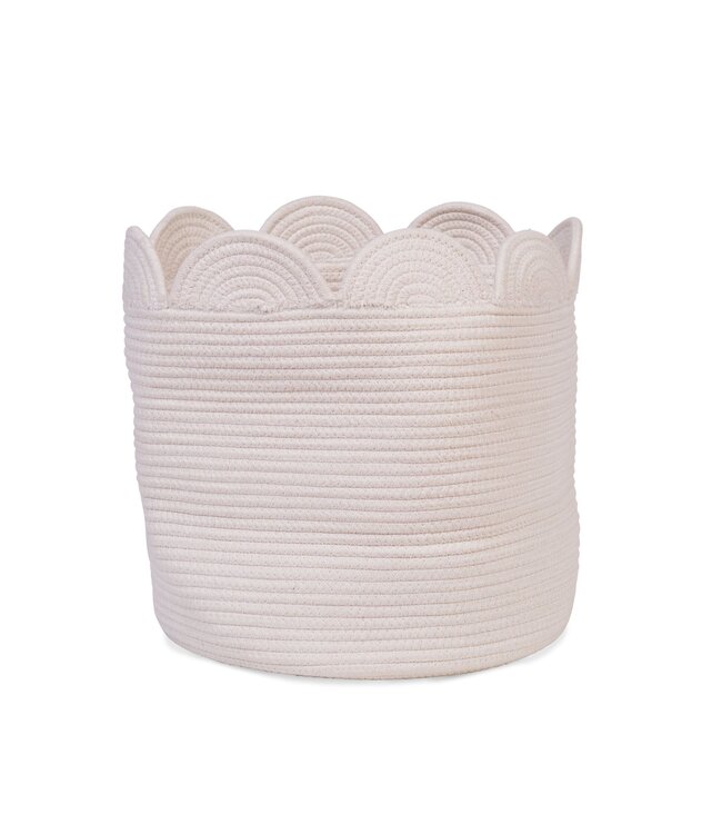 Childhome Childhome - Opbergmand - 35x35x35 Cm - Flower ecru