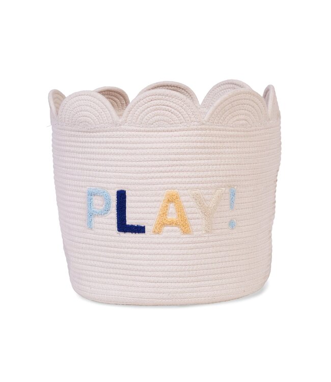 Childhome Childhome - Opbergmand - 35x35x35 Cm - Flower ecru