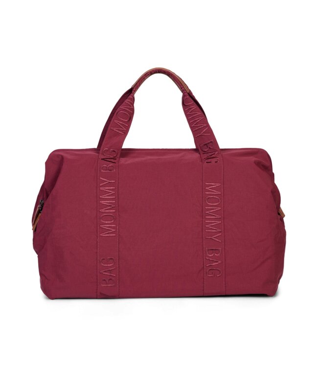 Childhome Childhome - Mommy Bag Â® Verzorgingstas - Signature - Urban - Bordeaux
