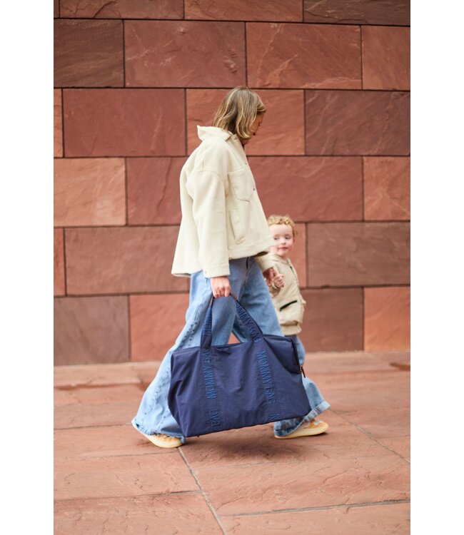 Childhome Childhome - Mommy Bag Â® Verzorgingstas - Signature - Urban - Blauw