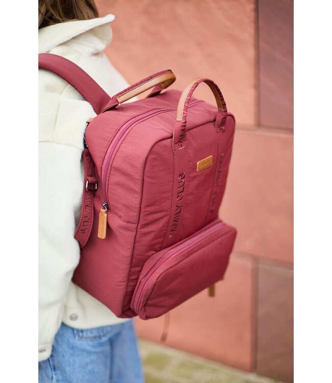 Childhome Childhome - Rugzak FAMILY CLUB SIGNATURE URBAN BUGUNDY