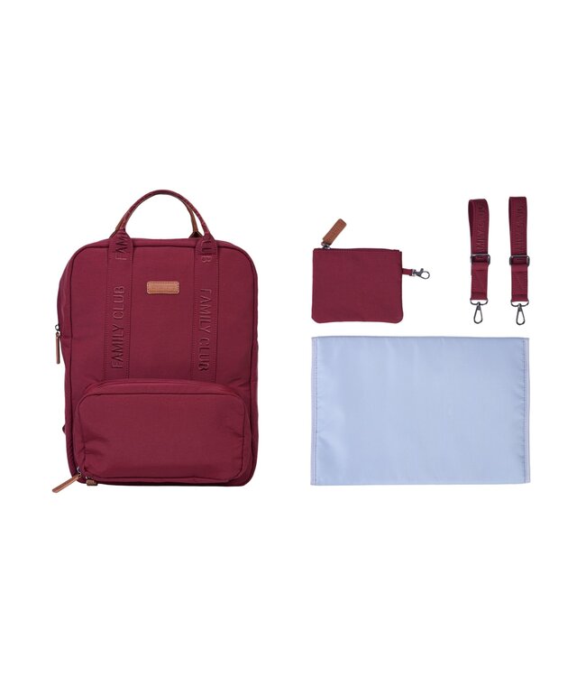 Childhome Childhome - Rugzak FAMILY CLUB SIGNATURE URBAN BUGUNDY