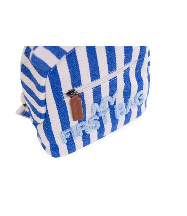 Childhome Childhome - MY FIRST BAG STREPEN - ELEKTRISCH BLAUW/LICHTBLAUW