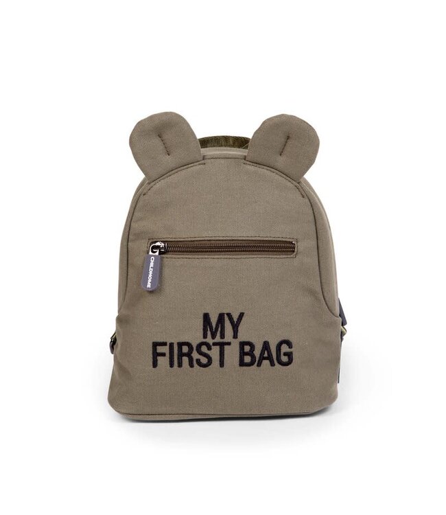 Childhome Childhome - My First Bag Kinderrugzak - Canvas - Kaki