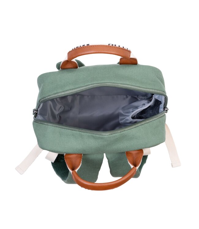 Childhome Childhome - MINI CLUB KINDERRUGZAK - SIGNATURE - CANVAS - GROEN