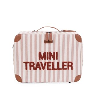 Childhome Childhome - MINI TRAVELLER  STREPEN NUDE/TERRACOTTA