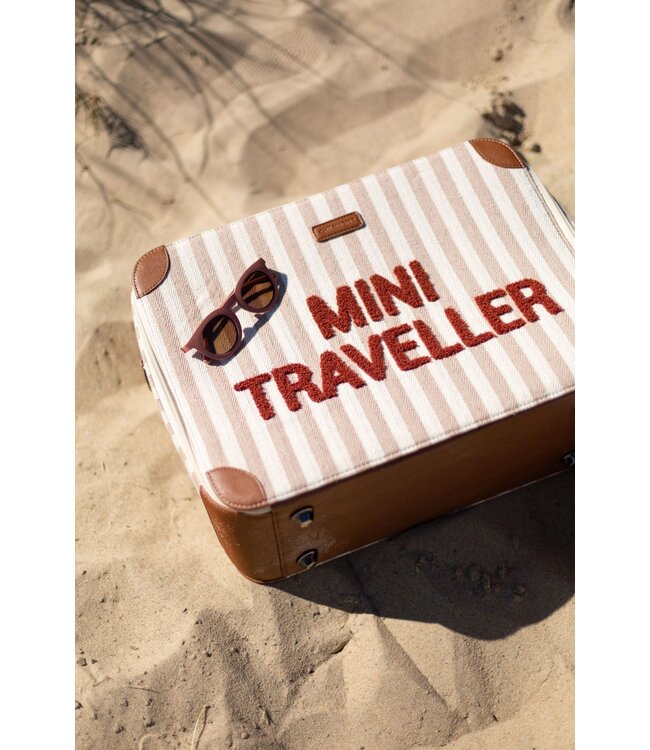 Childhome Childhome - MINI TRAVELLER  STREPEN NUDE/TERRACOTTA