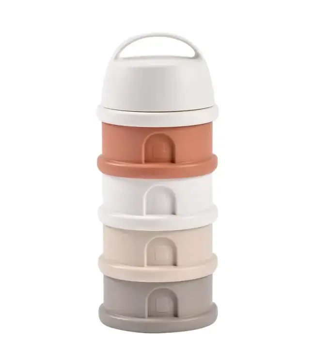 Beaba Beaba - Stapelbare doseerdozen 4 compartimenten cotton white/terracotta