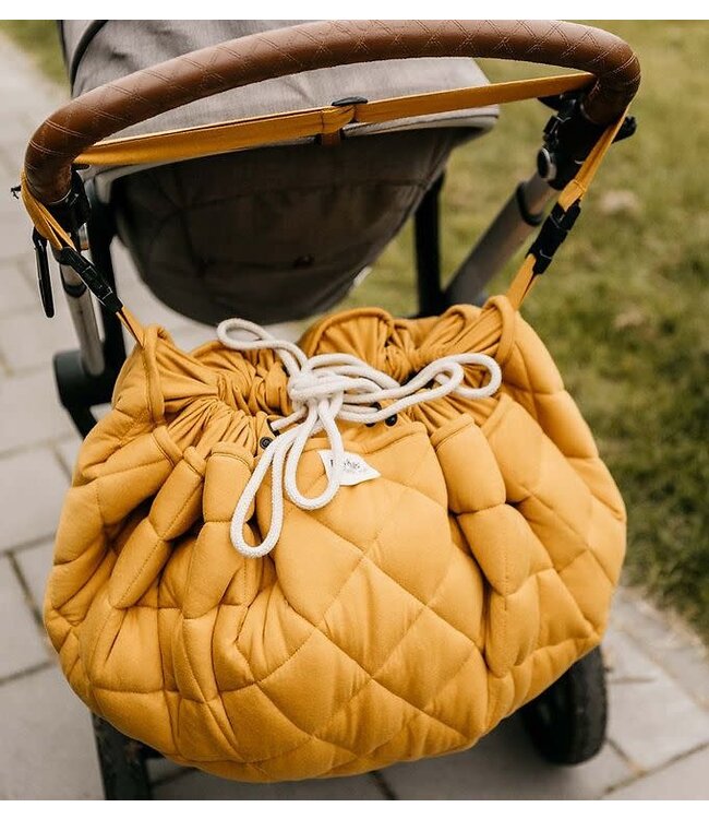 Play & Go Play & Go - Soft Baby Speeltapijt - Opbergzak Mustard Chai Tea