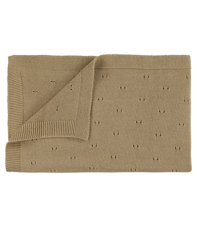 Trixie Trixie - Gebreid dekentje | 75x100cm - Sand