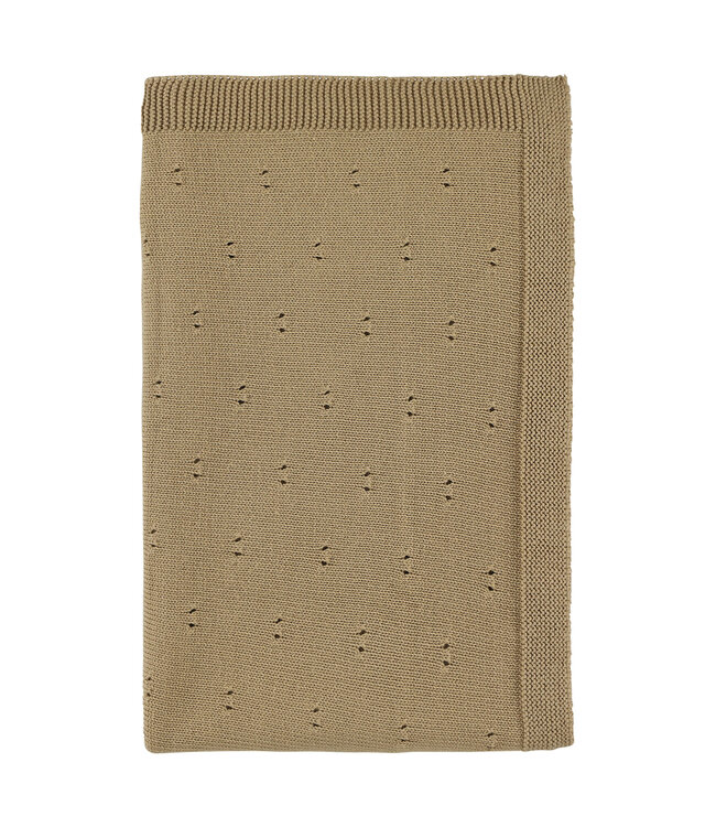 Trixie Trixie - Gebreid dekentje | 75x100cm - Sand