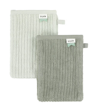 Trixie Trixie - Washandjes 2-pack - Hush Olive