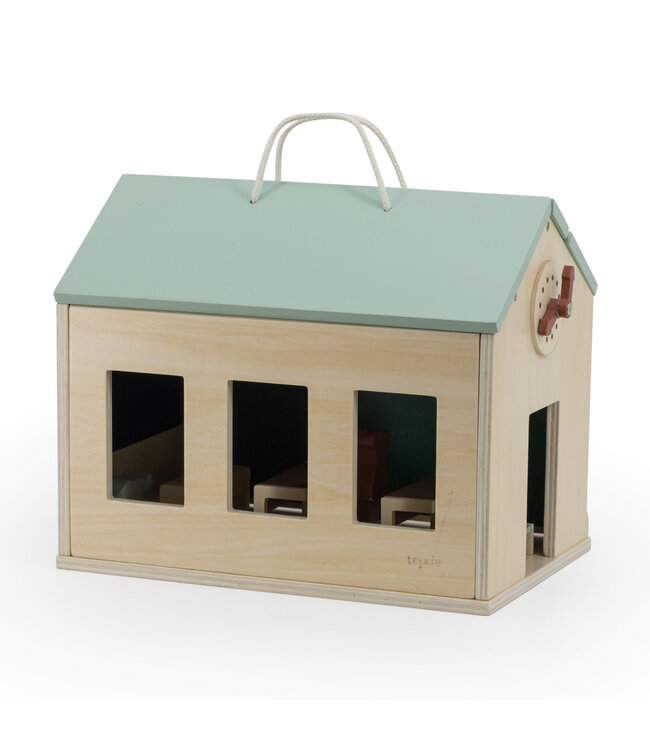 Trixie Trixie - Houten school met accessoires