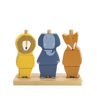 Trixie Trixie - Houten dieren puzzel stapelaar