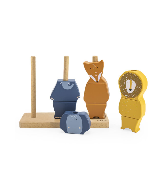 Trixie Trixie - Houten dieren puzzel stapelaar