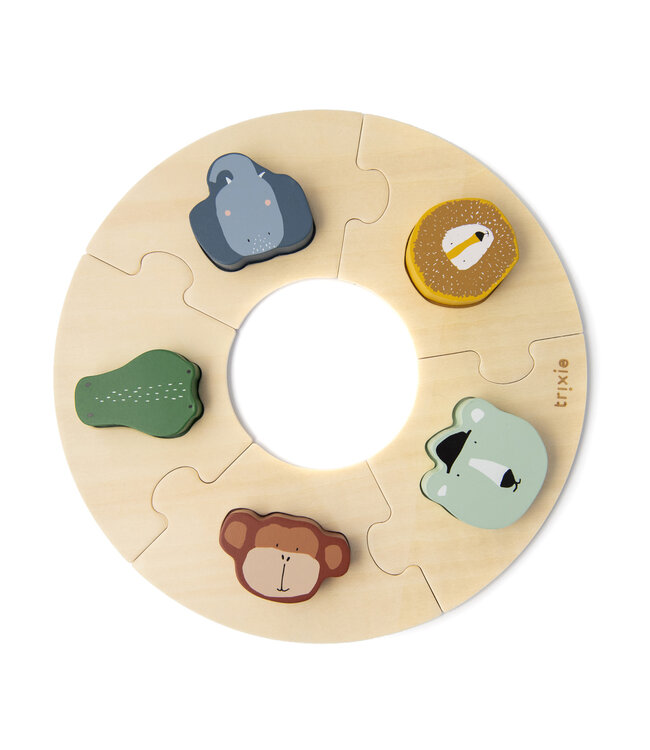 Trixie Trixie - Houten ronde puzzel