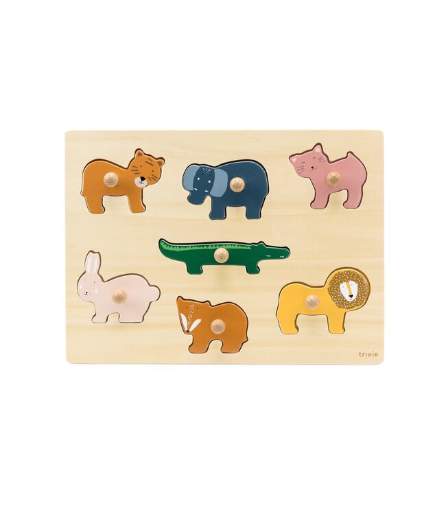 Trixie Trixie - Houten inlegpuzzel dieren 7 stuks