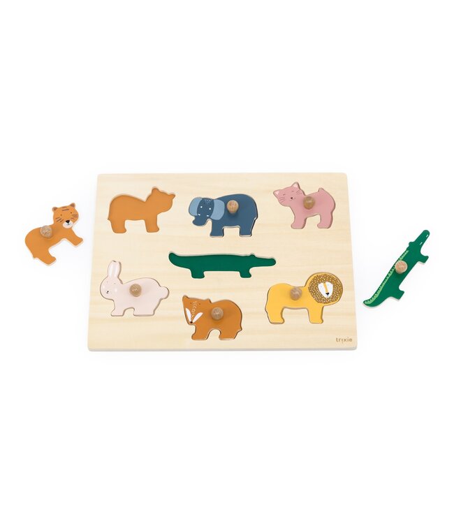 Trixie Trixie - Houten inlegpuzzel dieren 7 stuks