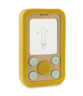 Trixie Trixie - Houten baby telefoon met siliconen - Mr. Lion