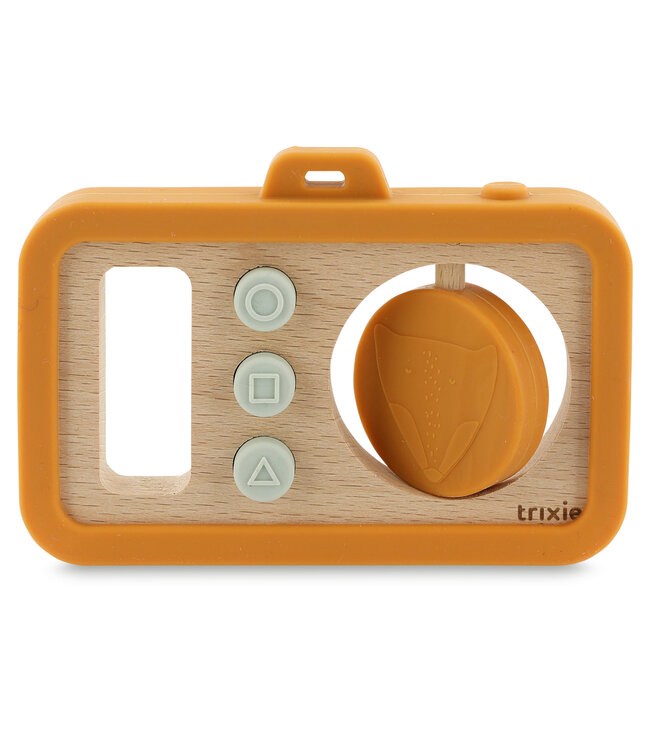 Trixie Trixie - Houten baby camera met siliconen - Mr. Fox