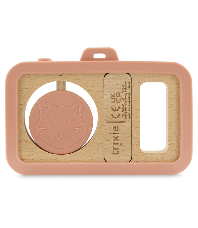 Trixie Trixie - Houten baby camera met siliconen - Mrs. Cat