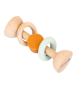 Trixie Trixie - Houten rammelaar met siliconen ringen - Mr. Fox