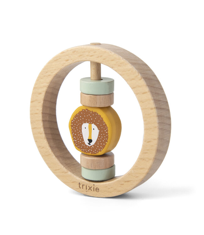 Trixie Trixie - Houten ronde rammelaar - Mr. Lion