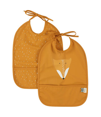 Trixie Trixie - Afwasbaar slabbetje 2-pack - Mr. Fox
