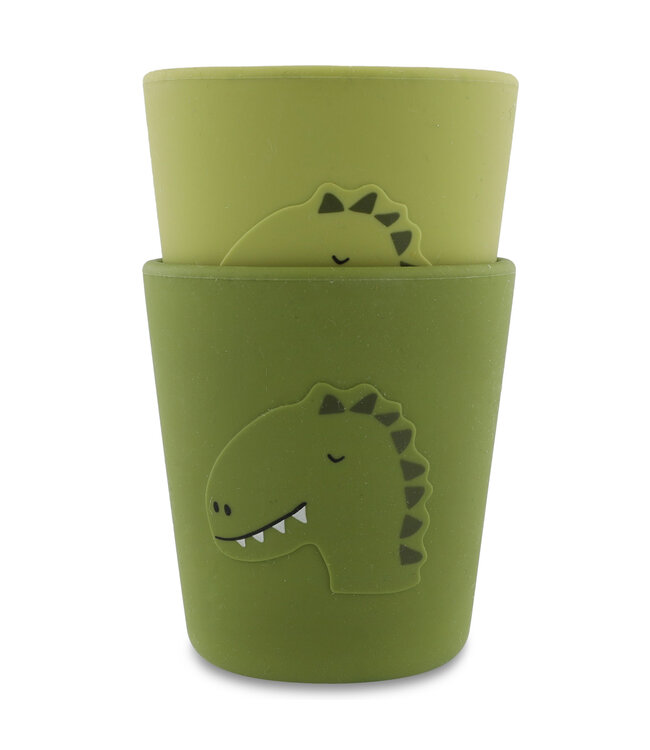 Trixie Trixie - Siliconen beker 2-pack - Mr. Dino