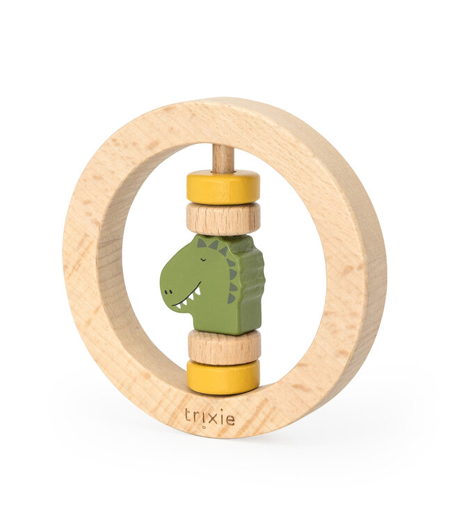 Trixie Trixie - Houten ronde rammelaar - Mr. Dino