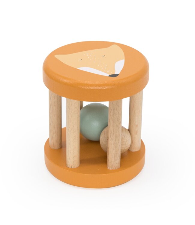 Trixie Trixie - Houten rollende rammelaar - Mr. Fox