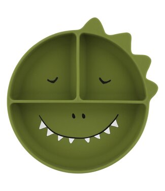 Trixie Trixie - Siliconen bord met vakjes en zuignap - Mr. Dino