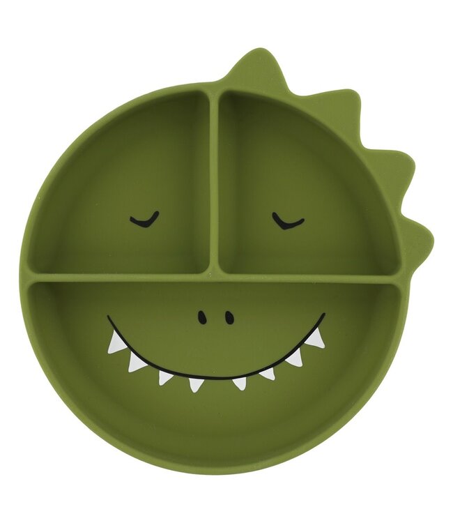 Trixie Trixie - Siliconen bord met vakjes en zuignap - Mr. Dino