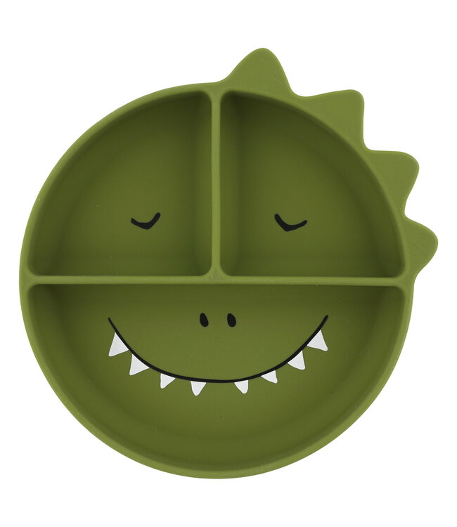 Trixie Trixie - Siliconen bord met vakjes en zuignap - Mr. Dino