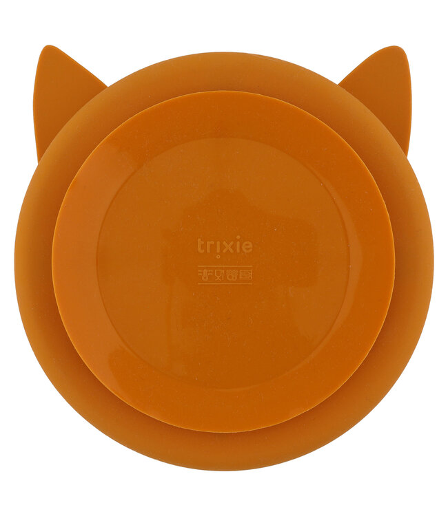 Trixie Trixie - Siliconen bord met vakjes en zuignap - Mr. Fox