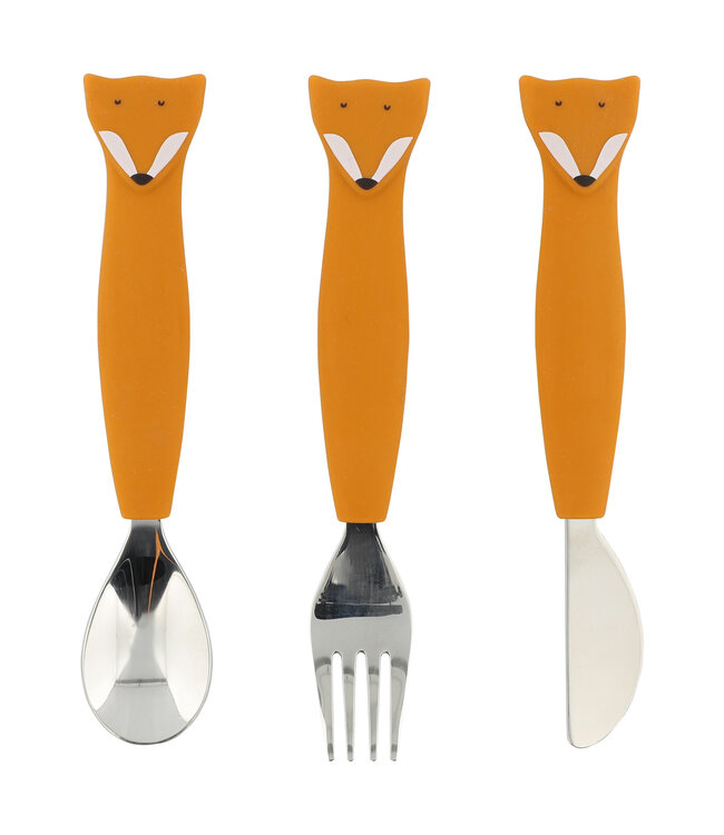 Trixie Trixie - Siliconen eetset 3 stuks - Mr. Fox