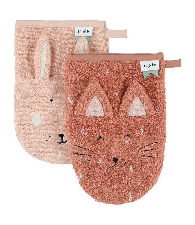 Trixie Trixie - Washandje 2-pack | Mrs. Cat - Mrs. Rabbit