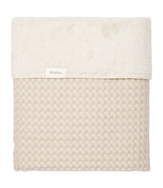 Koeka Koeka - Bassinet blanket cotton fleece Amsterdam - natural