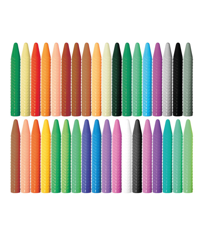 Haku Yoka Haku Yoka - 36 WASKRIJTJES in SPIRAALVORM, bevat 10% bijenwas, in doos 12x3x11cm, 3+