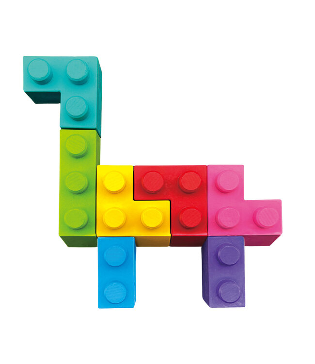 Haku Yoka Haku Yoka - WASKRIJTJES in BLOKVORM 18x3x17,5cm, gemengde modellen, bevat 10% bijenwas, in display 37x16x30,7cm, 3+