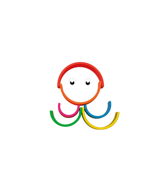 Dena Dëna - Neon: REGENBOOG 6x, in silicone, in doos, 0m+