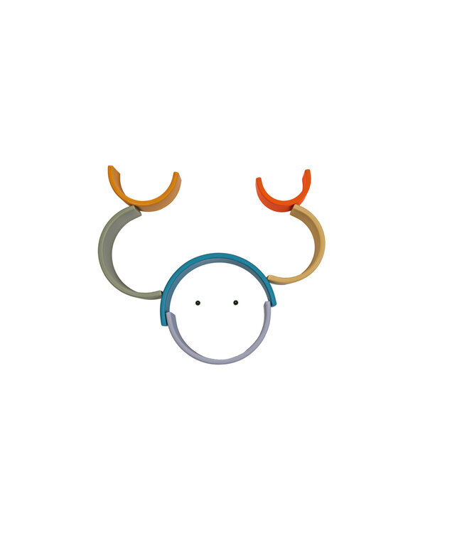 Dena Dëna - Natuur: REGENBOOG 6x, in silicone, in doos, 0m+