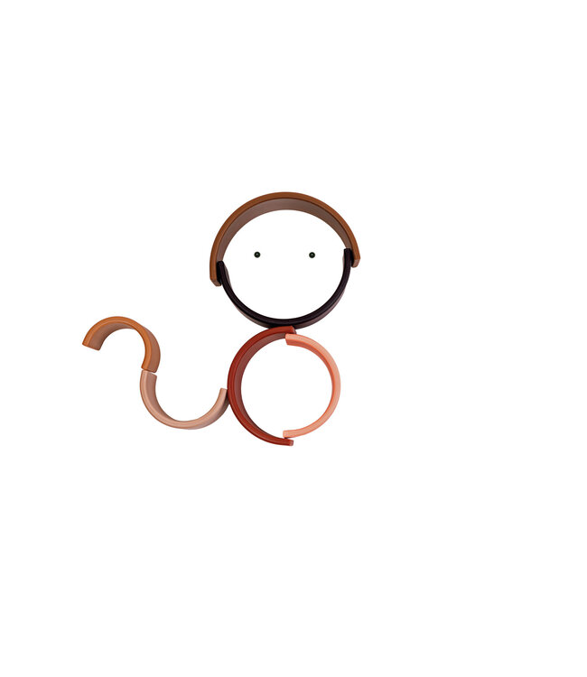 Dena Dëna - Diversiteit: REGENBOOG 6x, in silicone, in doos, 0m+