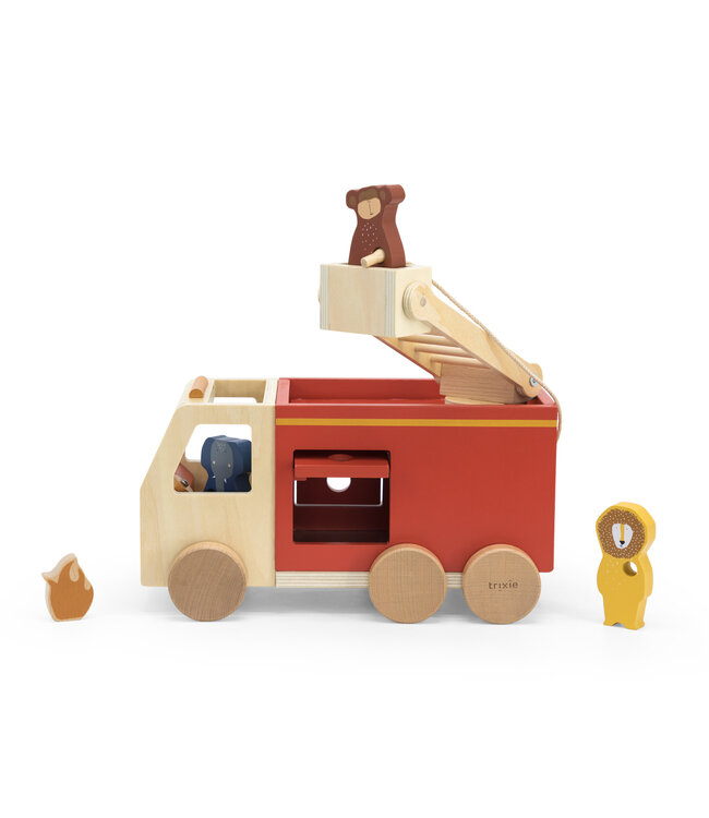Trixie Trixie - Houten brandweerwagen