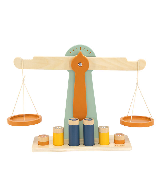 Trixie Trixie - Houten weegschaal met 6 gewichten