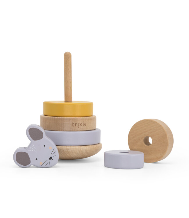 Trixie Trixie - Houten stapeltoren - Mrs. Mouse